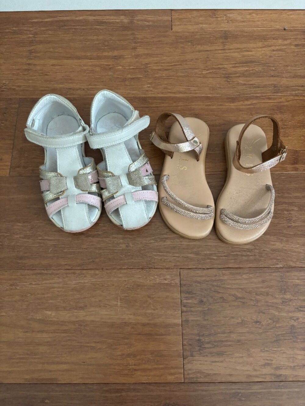 Toddler Girl Greek Leather Sandal Bundle EU 25 (US 8.5)
